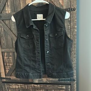 Black Denim Vest
